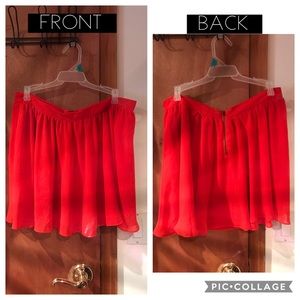 Orange red Forever 21 short skirt (never worn)